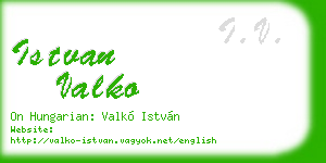 istvan valko business card